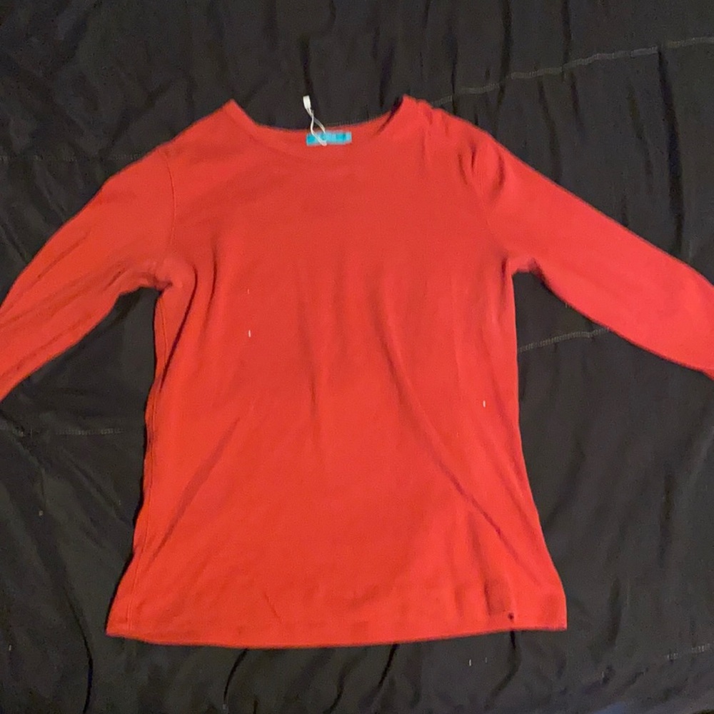 Slightly used red junee long sleeve tee. Thin